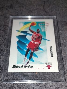 Michael Jordan Chicago Bulls Basketball Card - Red Jersey